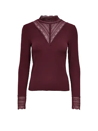 ONLY | Langarmshirt ONLTILDE | beere